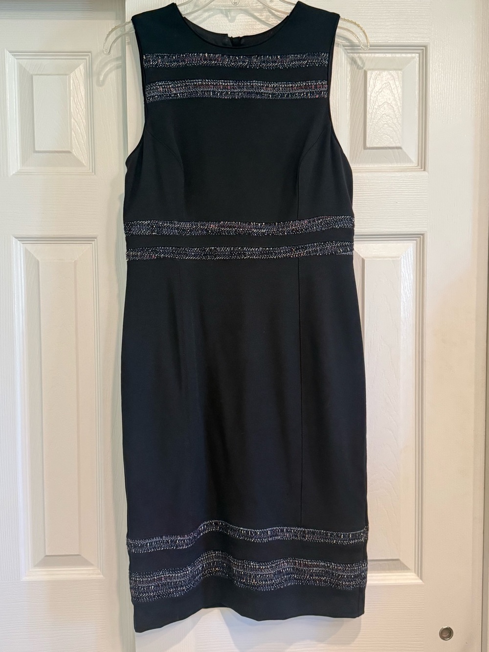 White House Black Market Body Perfecting Tweed Stripe sheath dress